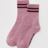 Baggu Ribbed Sock in Wild Plum Stripe - Getoutside Shoes