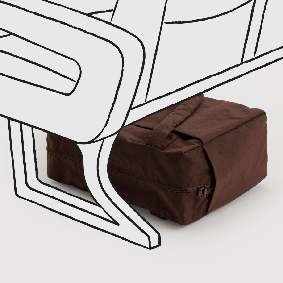 Baggu Small Cloud Carry - On in Coffee - Getoutside Shoes