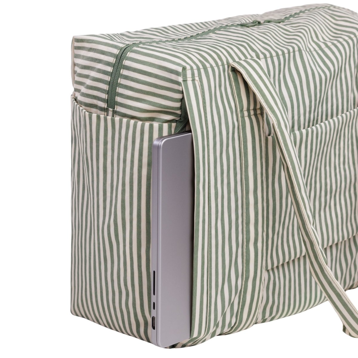 Baggu Small Cloud Carry-On in Sage Stripe - Getoutside Shoes
