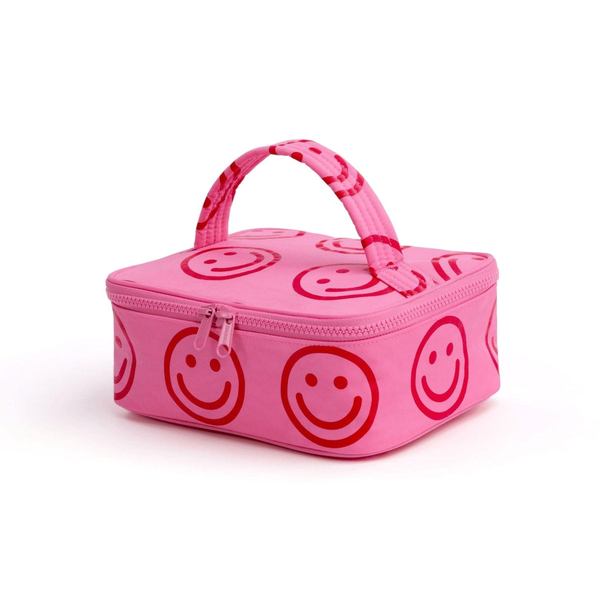 Baggu Small Cosmetic Case in Azalea Pink Happy - Getoutside Shoes