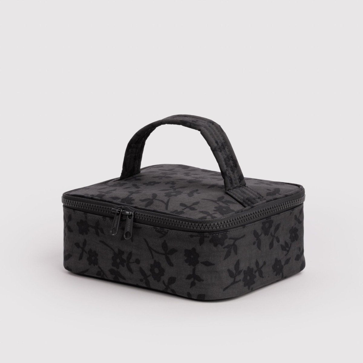 Baggu Small Cosmetic Case in Charcoal Ditsy Floral - Getoutside Shoes