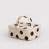 Baggu Small Cosmetic Case in Cream And Black Polka Dot - Getoutside Shoes
