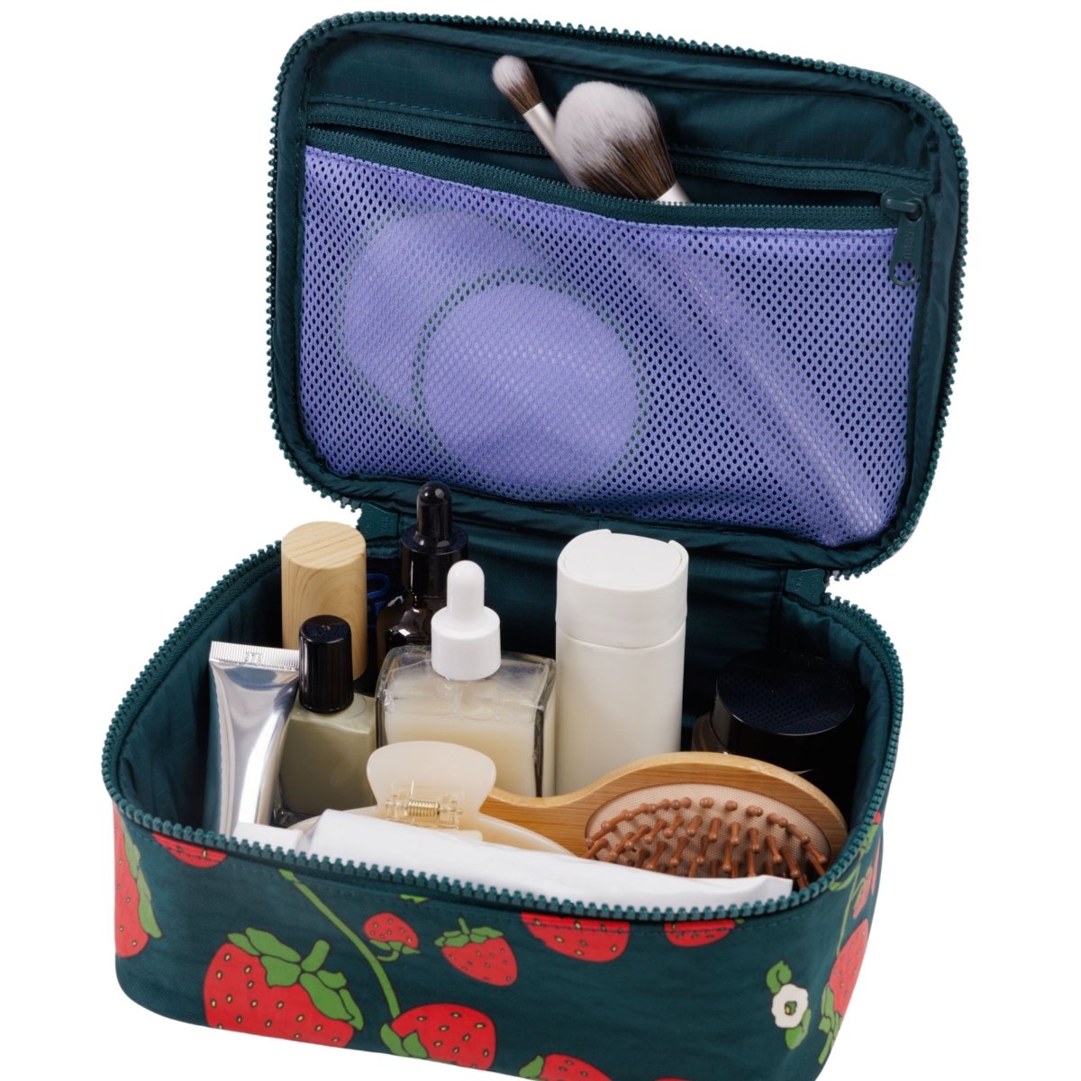 Baggu Small Cosmetic Case in Strawberry Blossom - Getoutside Shoes