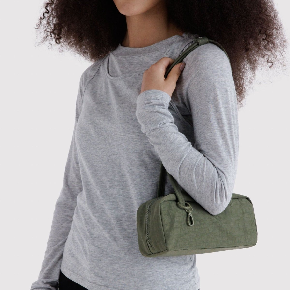 Baggu Small Nylon Bowler Bag in Caper - Getoutside Shoes