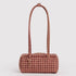 Baggu Small Nylon Bowler Bag in Tan Houndstooth - Getoutside Shoes