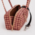 Baggu Small Nylon Bowler Bag in Tan Houndstooth - Getoutside Shoes
