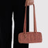 Baggu Small Nylon Bowler Bag in Tan Houndstooth - Getoutside Shoes