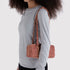Baggu Small Nylon Bowler Bag in Tan Houndstooth - Getoutside Shoes