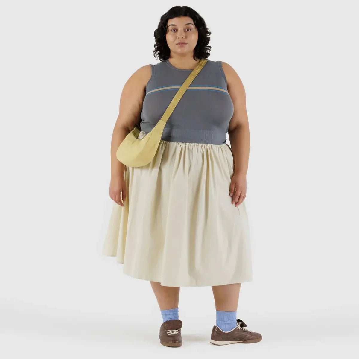 Baggu Small Nylon Crescent Bag in Butter - Getoutside Shoes