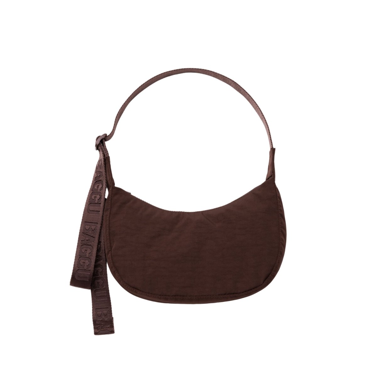 Baggu Small Nylon Crescent Bag in Coffee - Getoutside Shoes