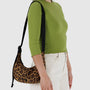 Baggu Small Nylon Crescent Bag in Leopard - Getoutside Shoes