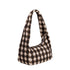 Baggu Small Nylon Meringue Bag in Blurred Gingham Brown - Getoutside Shoes