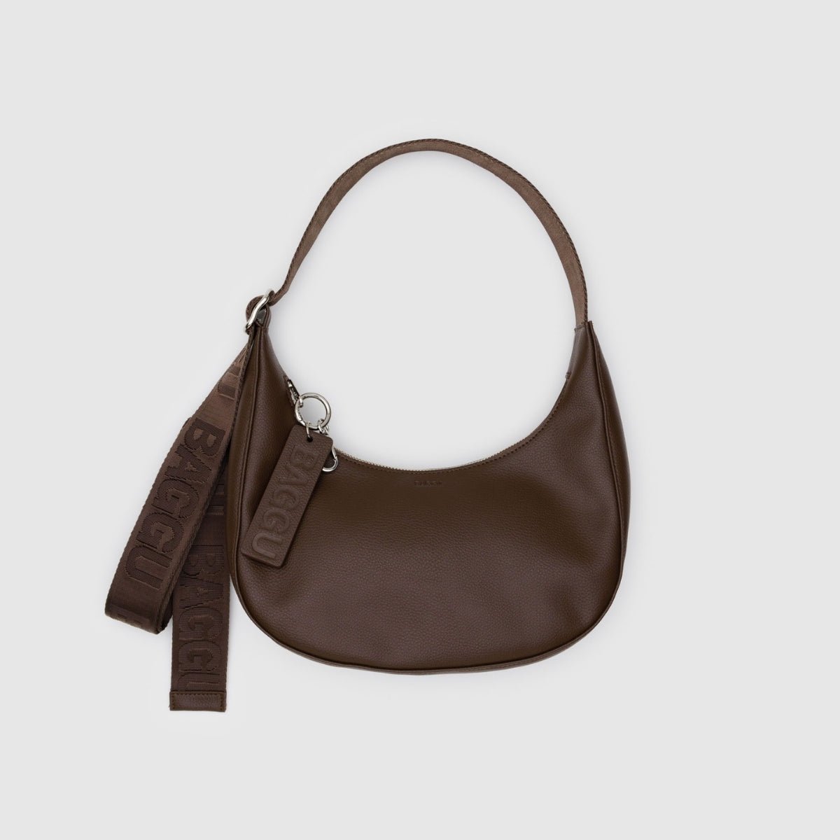 Baggu Small Recycled Leather Crescent Bag in Brown - Getoutside Shoes