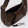 Baggu Small Recycled Leather Crescent Bag in Brown - Getoutside Shoes