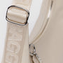 Baggu Small Recycled Leather Crescent Bag in Stone - Getoutside Shoes