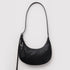 Baggu Small Recycled Leather Flat Crescent in Black - Getoutside Shoes