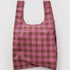 Baggu Standard Bag in Azalea Pink Tartan - Getoutside Shoes