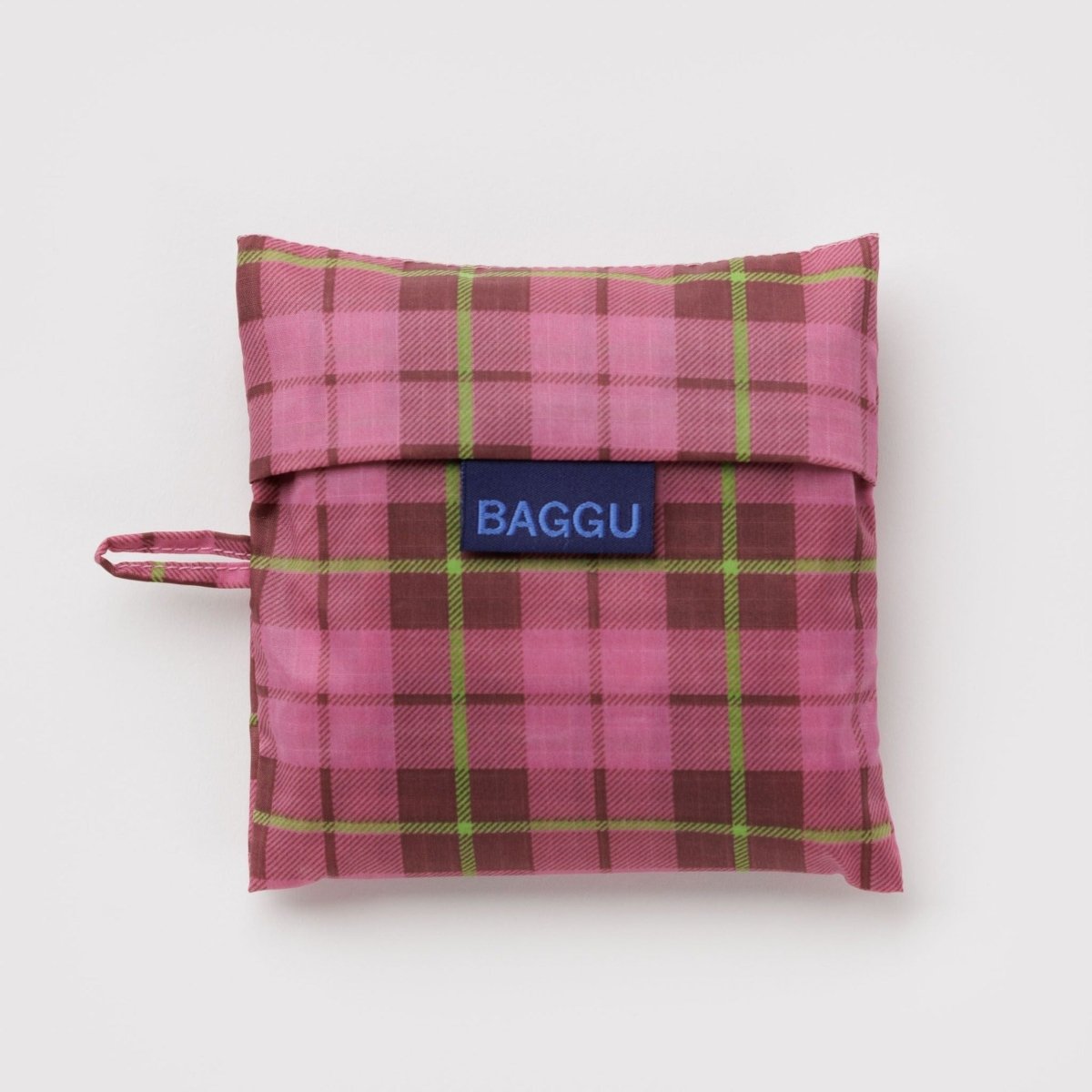 Baggu Standard Bag in Azalea Pink Tartan - Getoutside Shoes