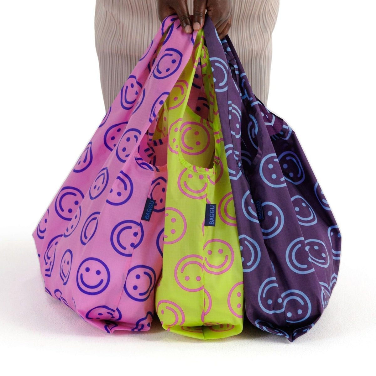Baggu Standard Baggu Set of 3 in Bright Happy Mix - Getoutside Shoes