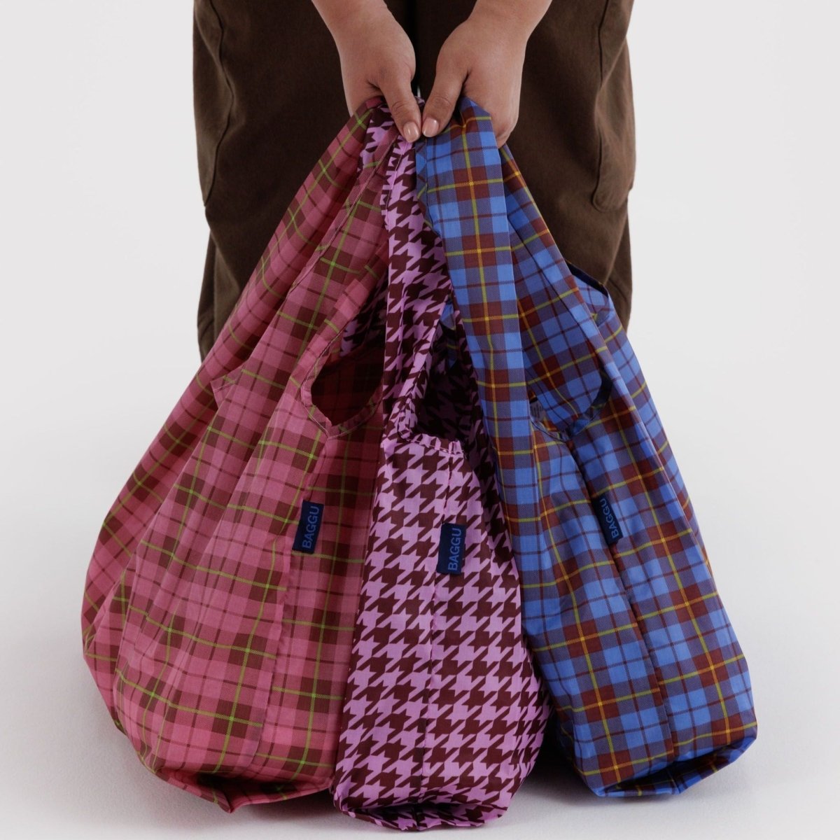 Baggu Standard Baggu Set of 3 in Check Mix - Getoutside Shoes