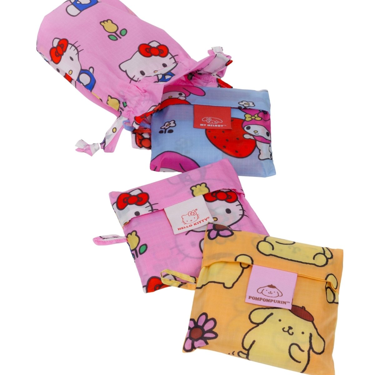 Baggu Standard Baggu Set of 3 in Hello Kitty and Friends Florals - Getoutside Shoes