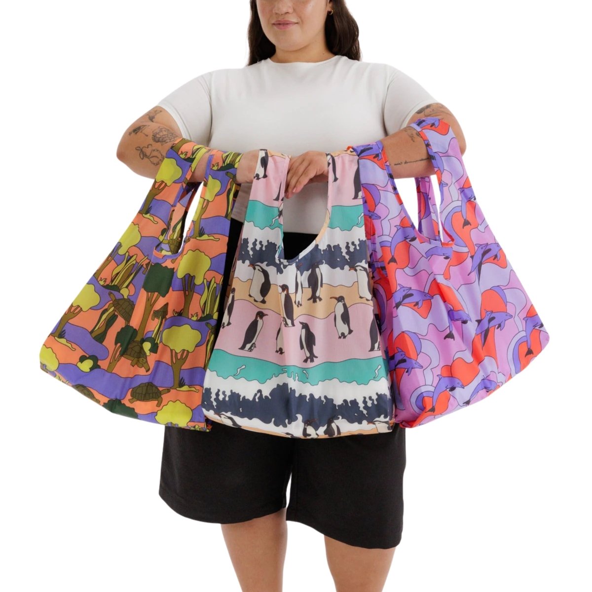 Baggu Standard Baggu Set of 3 in Vacation Animals - Getoutside Shoes