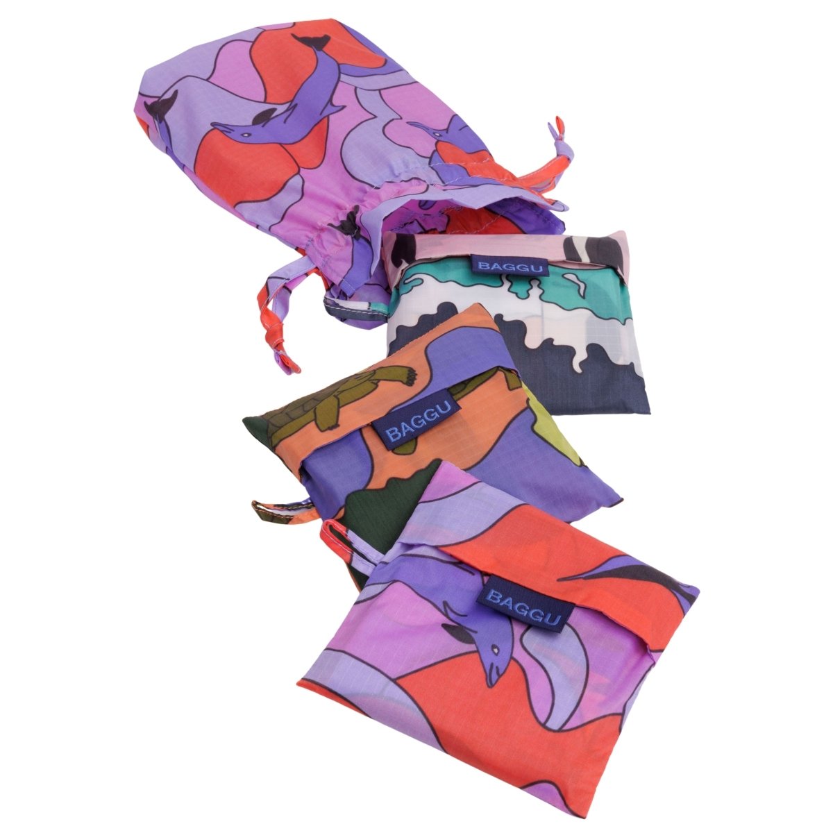 Baggu Standard Baggu Set of 3 in Vacation Animals - Getoutside Shoes