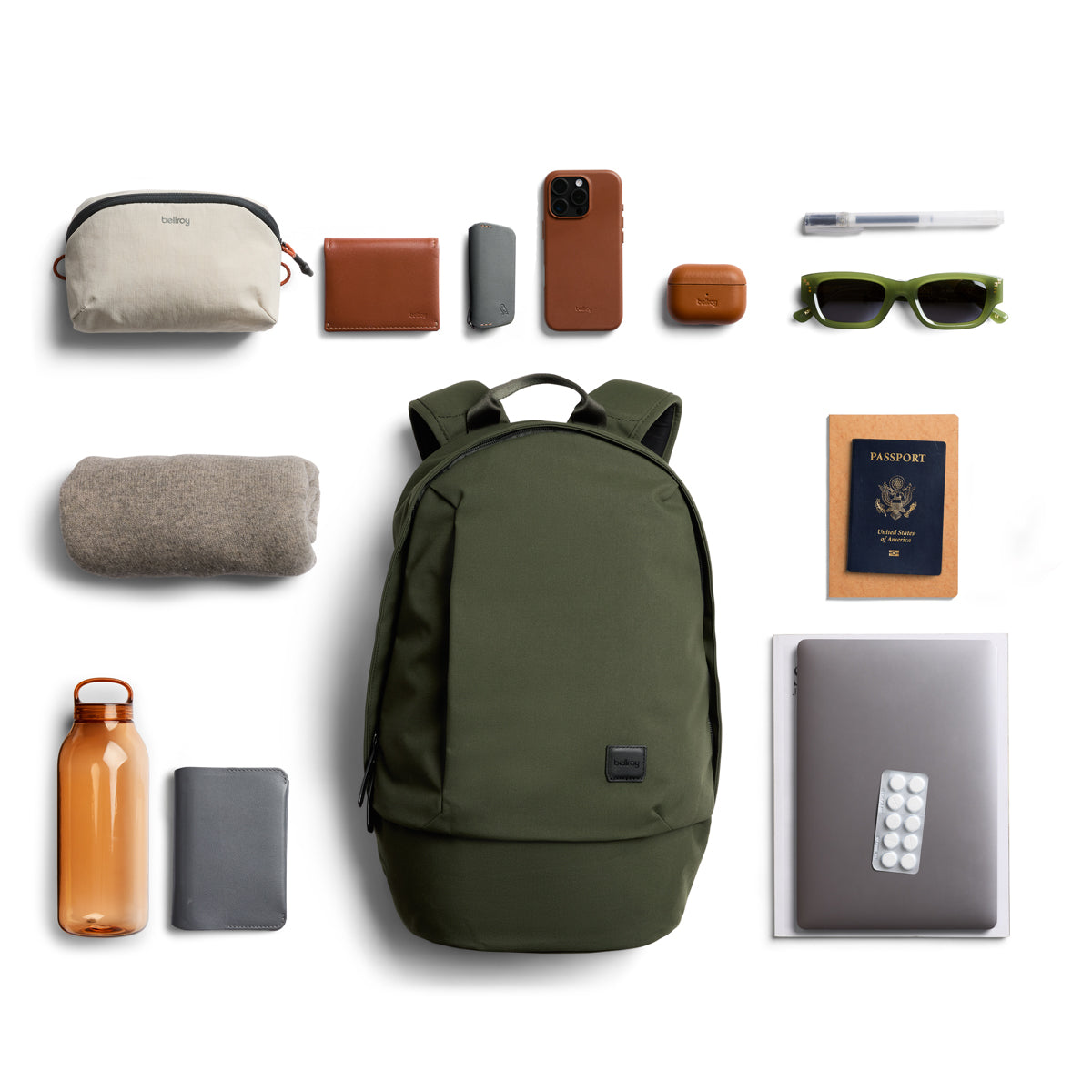 Bellroy Classic Backpack 20L in Olive