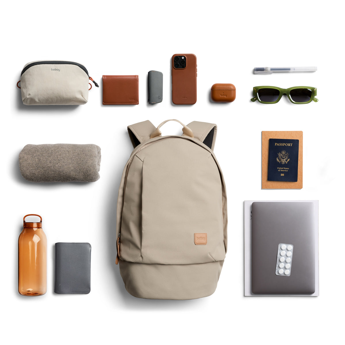 Bellroy Classic Backpack 20L in Tahini