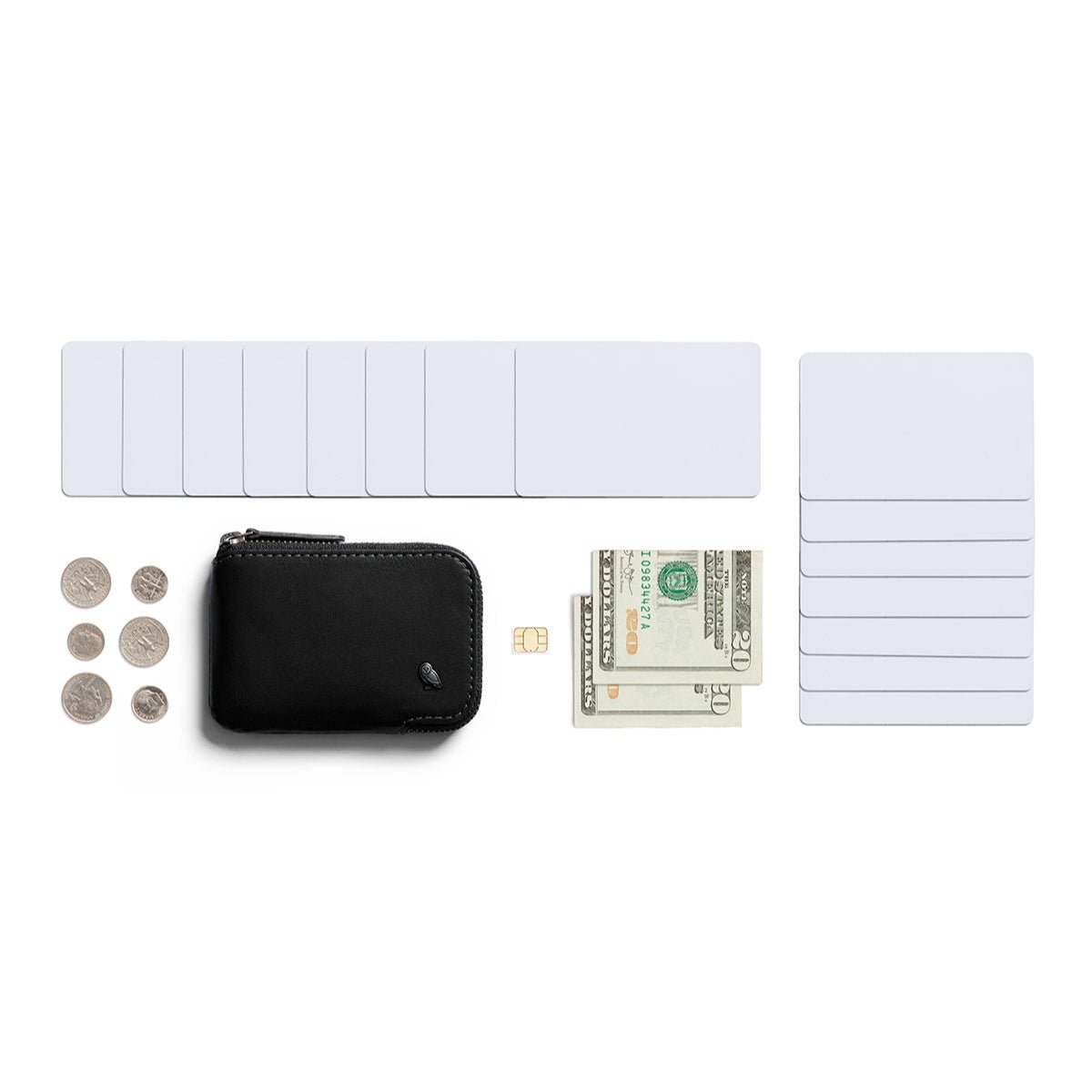 Bellroy Card Pocket in Black - Getoutside Shoes