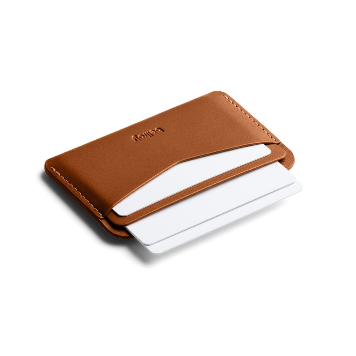 Bellroy Card Slip in Caramel - Getoutside Shoes