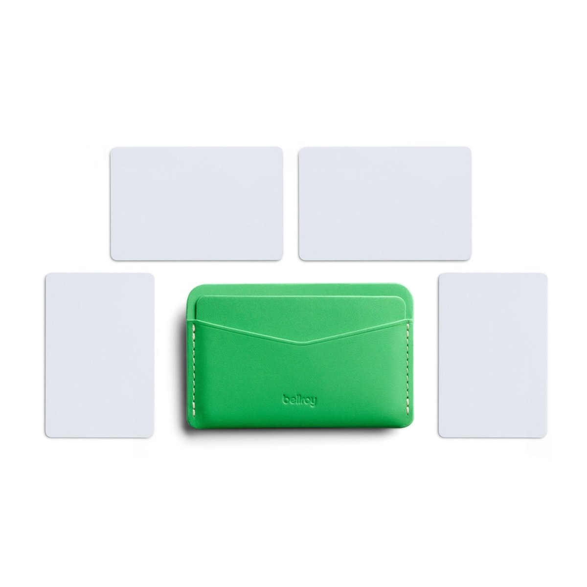 Bellroy Card Slip in Neon Green - Getoutside Shoes