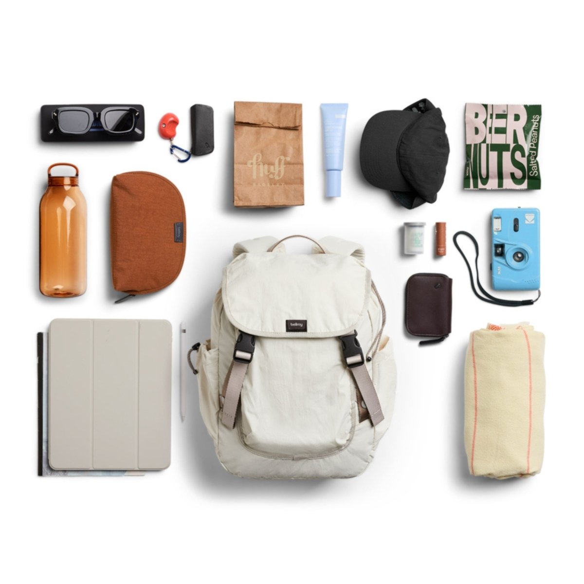 Bellroy Cinch Backpack in Oat - Getoutside Shoes