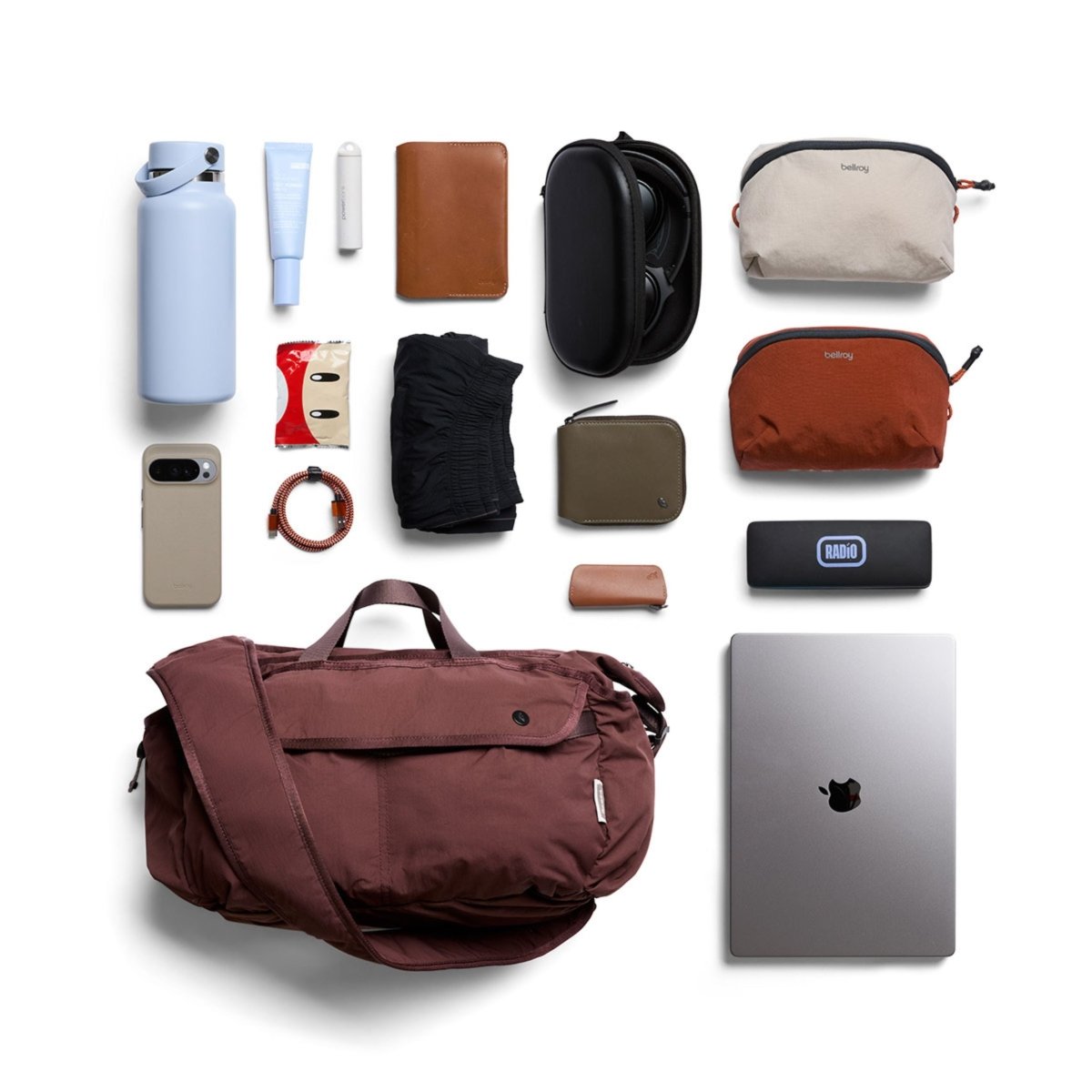 Bellroy Cinch Carryall in Burgundy - Getoutside Shoes