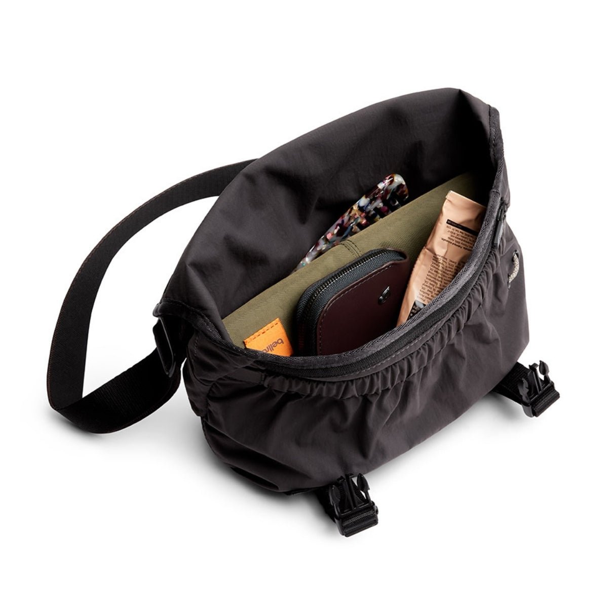 Bellroy Cinch Mini Messenger in Charcoal - Getoutside Shoes