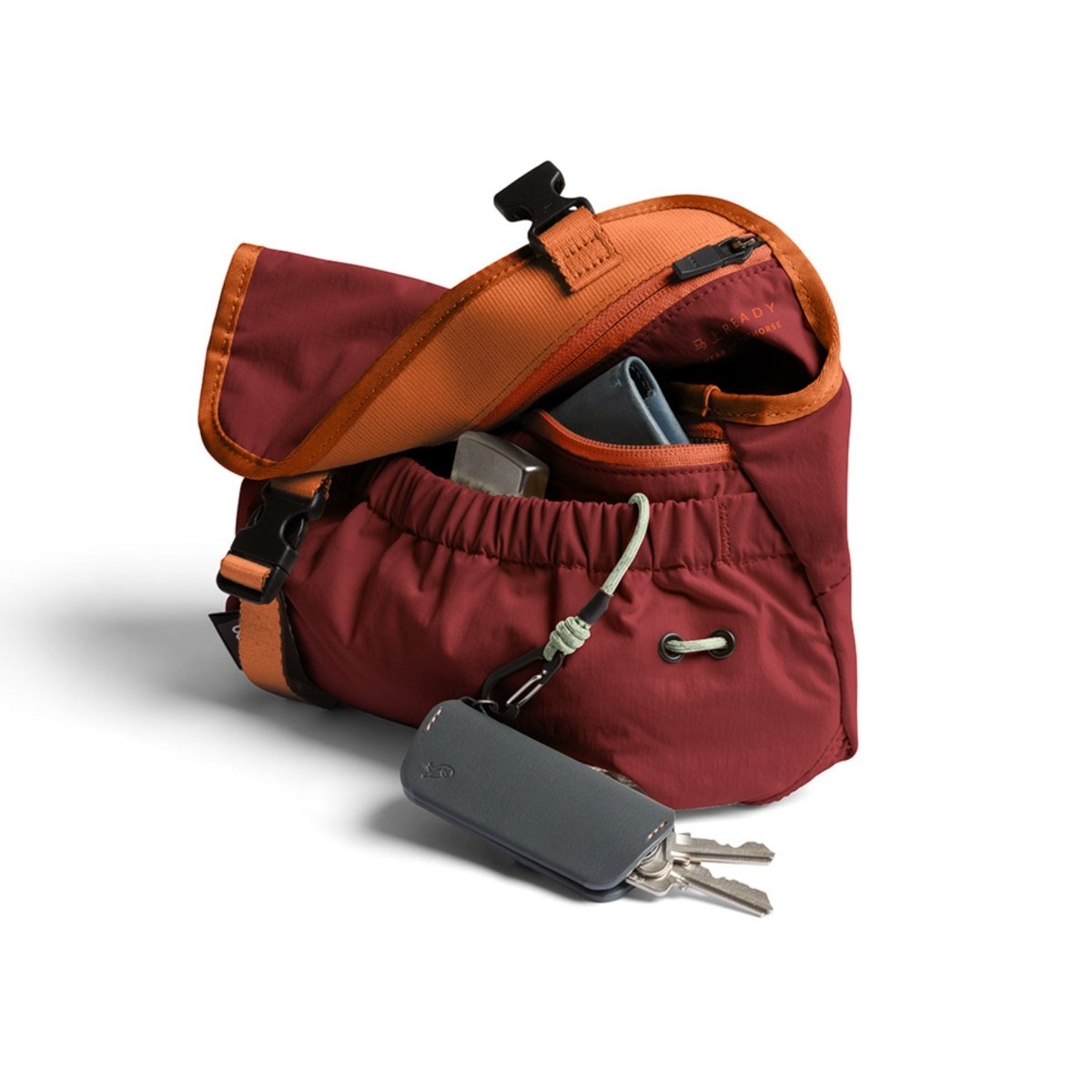 Bellroy Cinch Mini Messenger in Crimson - Getoutside Shoes