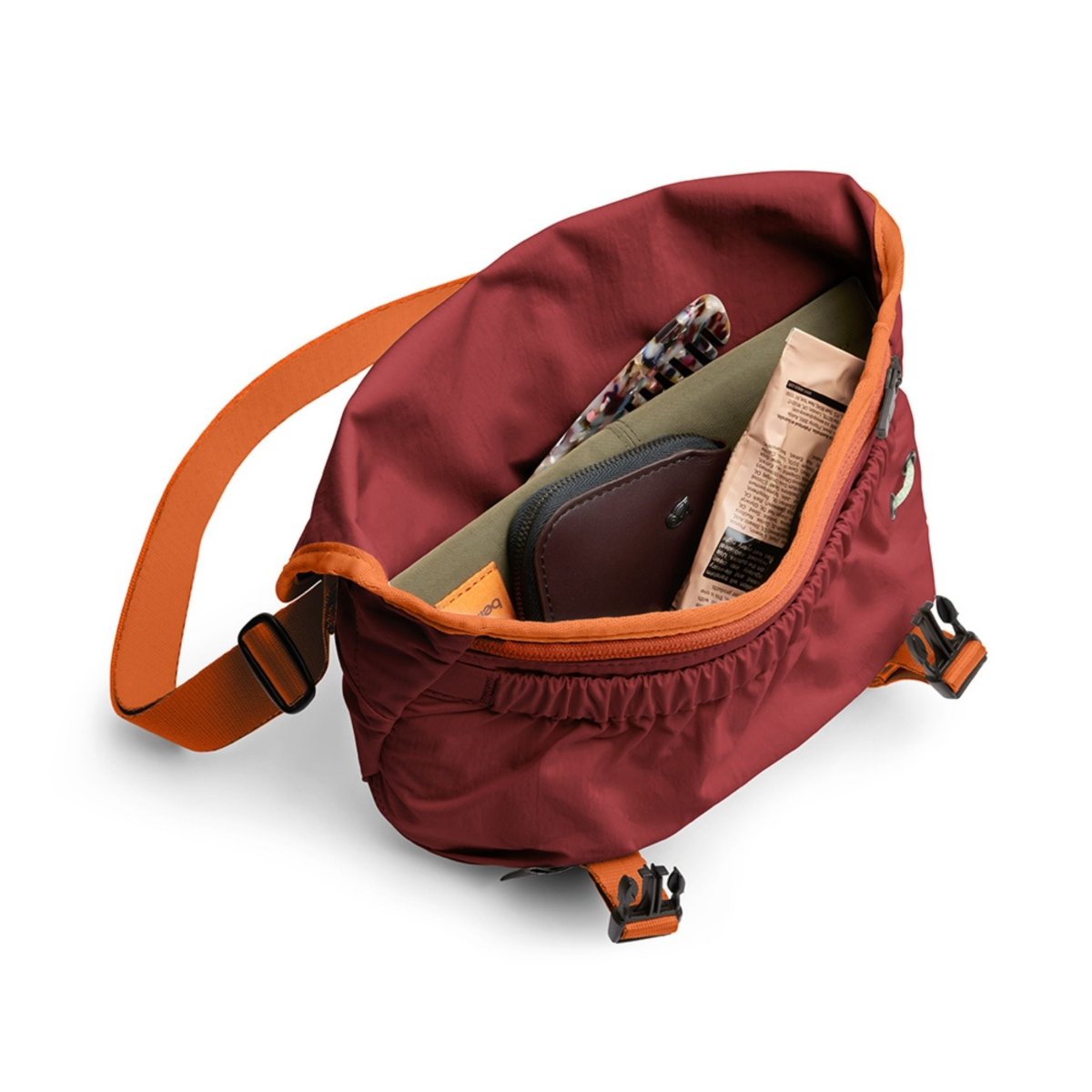 Bellroy Cinch Mini Messenger in Crimson - Getoutside Shoes