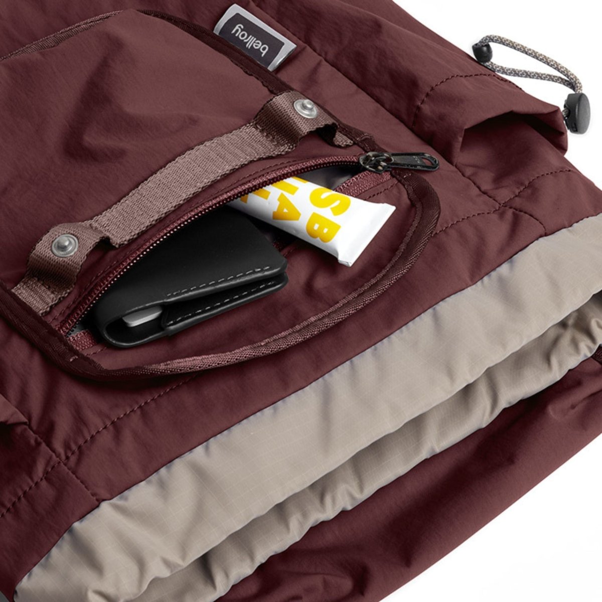 Bellroy Cinch Minipack in Burgundy - Getoutside Shoes