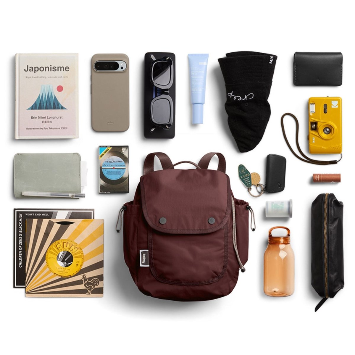 Bellroy Cinch Minipack in Burgundy - Getoutside Shoes