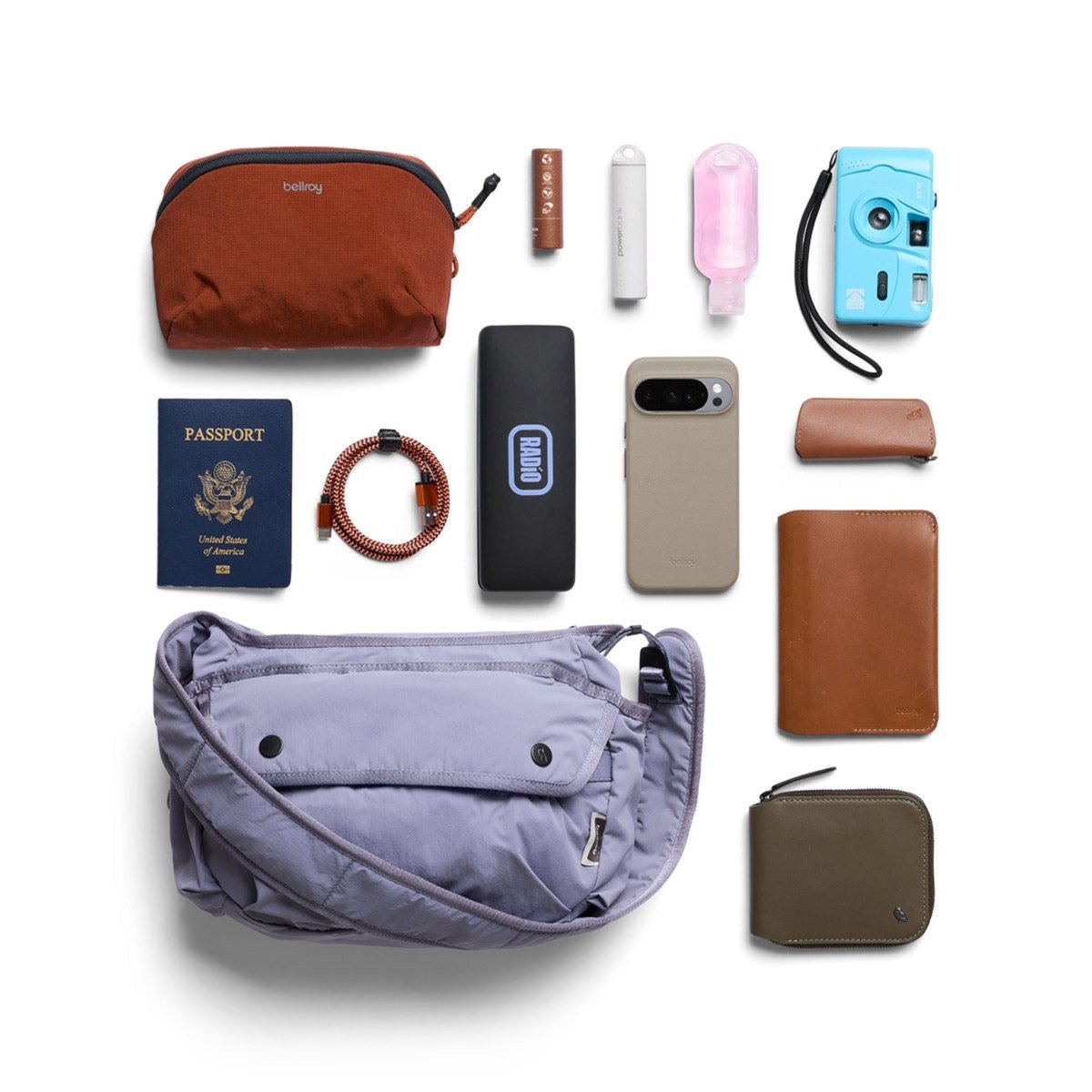 Bellroy Cinch Sling in Lilac Haze - Getoutside Shoes