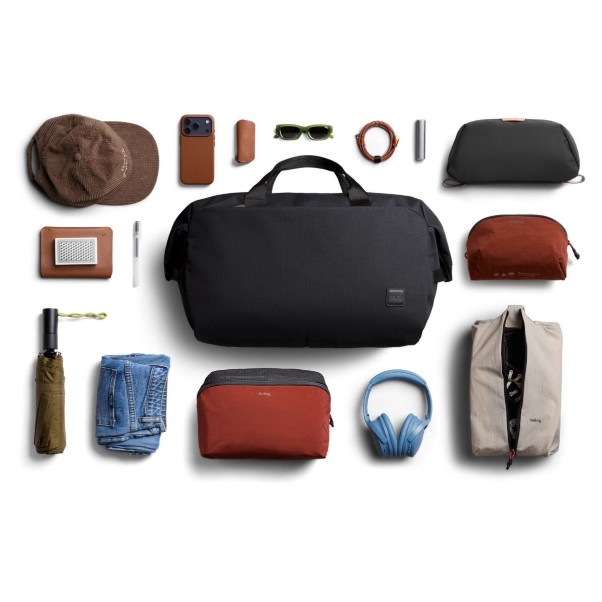 Bellroy Classic Duffel 35L in Black - Getoutside Shoes