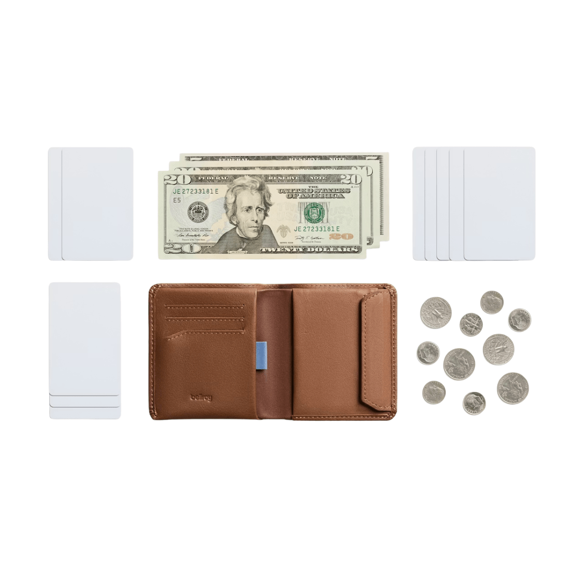 Bellroy Coin Wallet in Hazelnut - Getoutside Shoes
