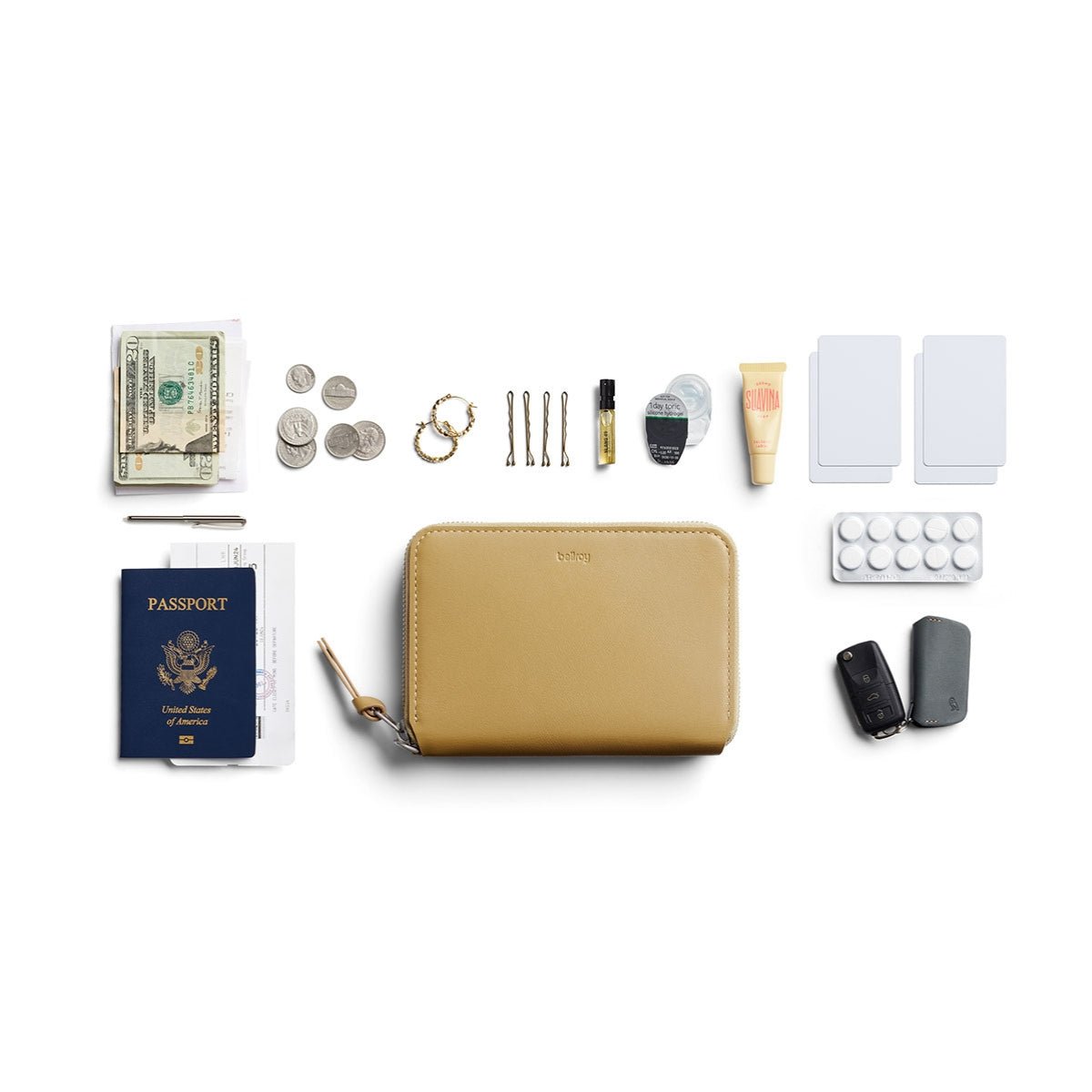 Bellroy Folio Wallet in Mustard - Getoutside Shoes