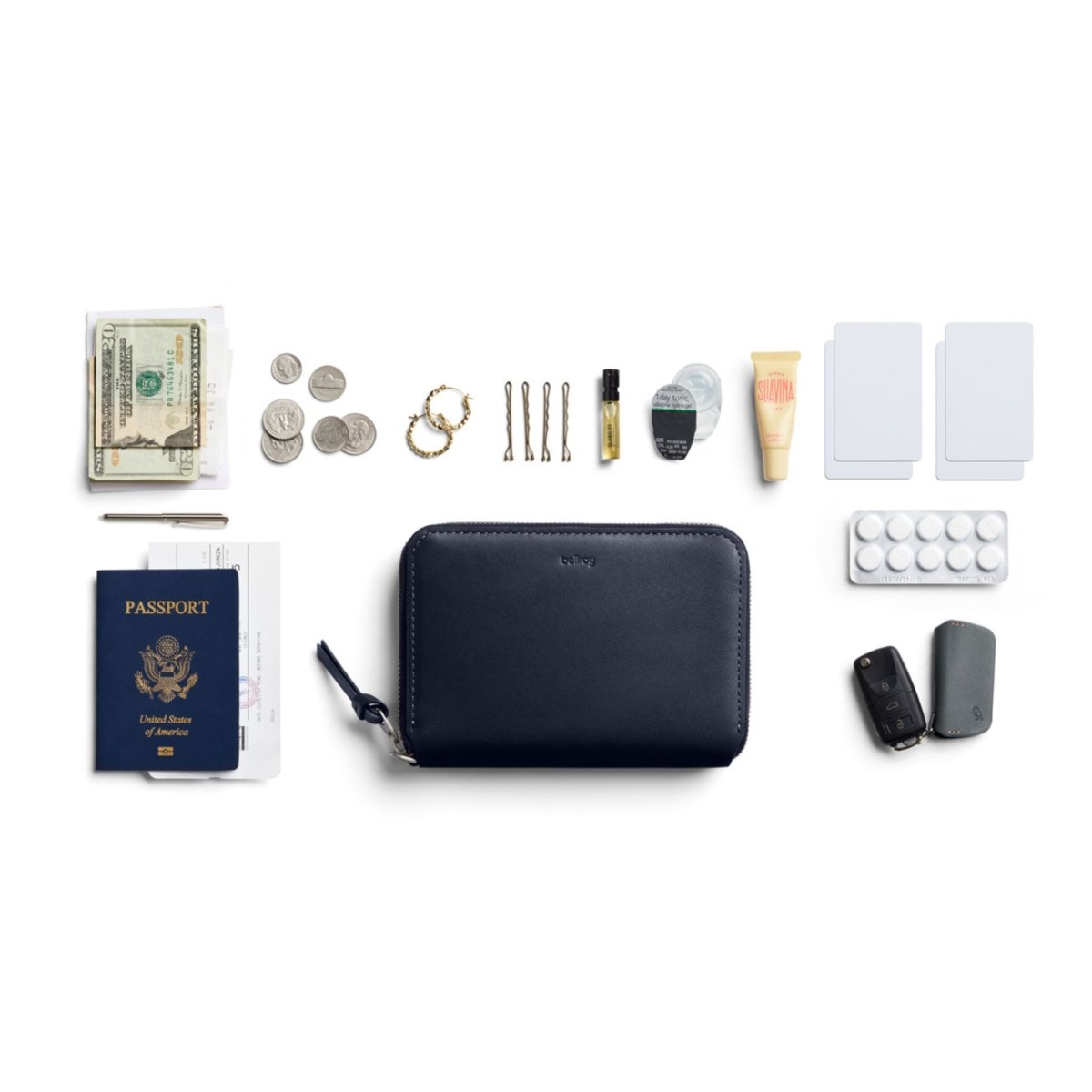 Bellroy Folio Wallet in Navy - Getoutside Shoes