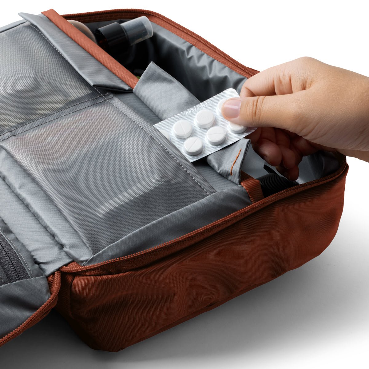 Bellroy Hanging Toiletry Kit Plus in Clay - Getoutside Shoes