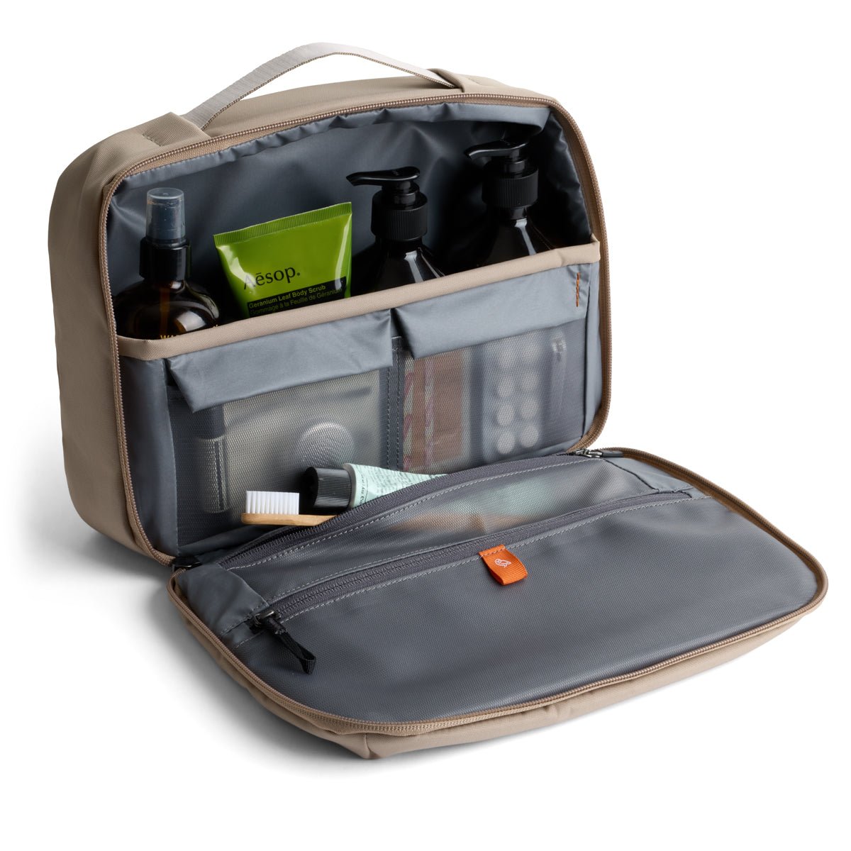 Bellroy Hanging Toiletry Kit Plus in Stone - Getoutside Shoes