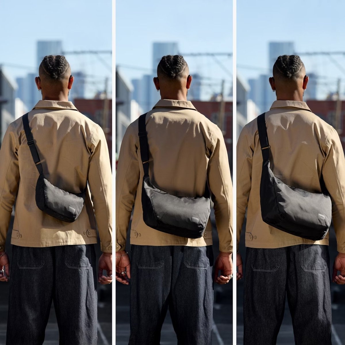 Bellroy Laneway Crescent Bag 12L in Bluesteel - Getoutside Shoes