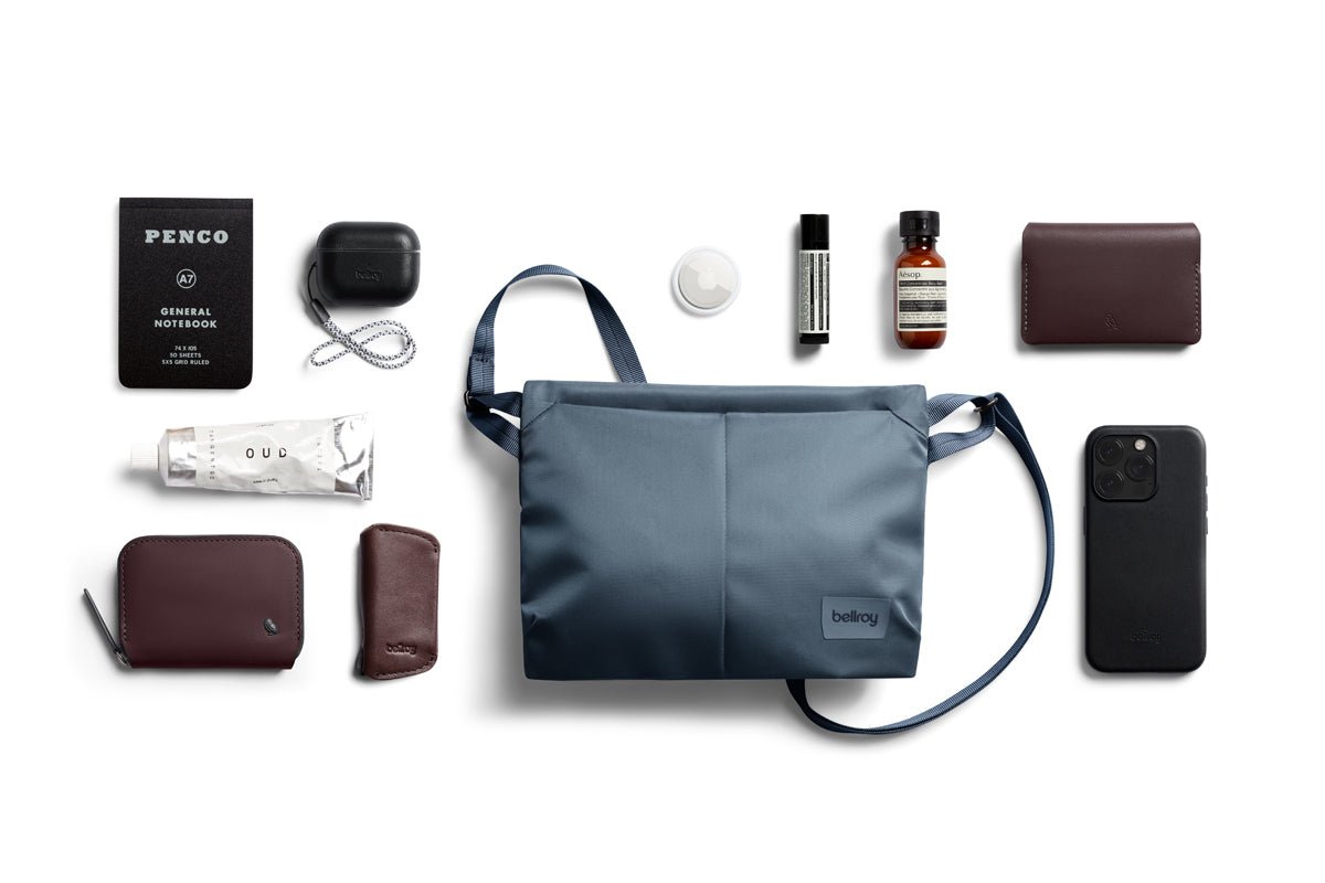 Bellroy Laneway Sacoche in Bluesteel - Getoutside Shoes