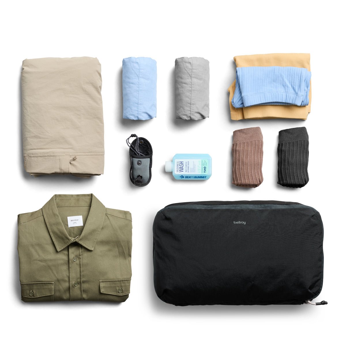 Bellroy Lite Packing Cube 12L in Black - Getoutside Shoes