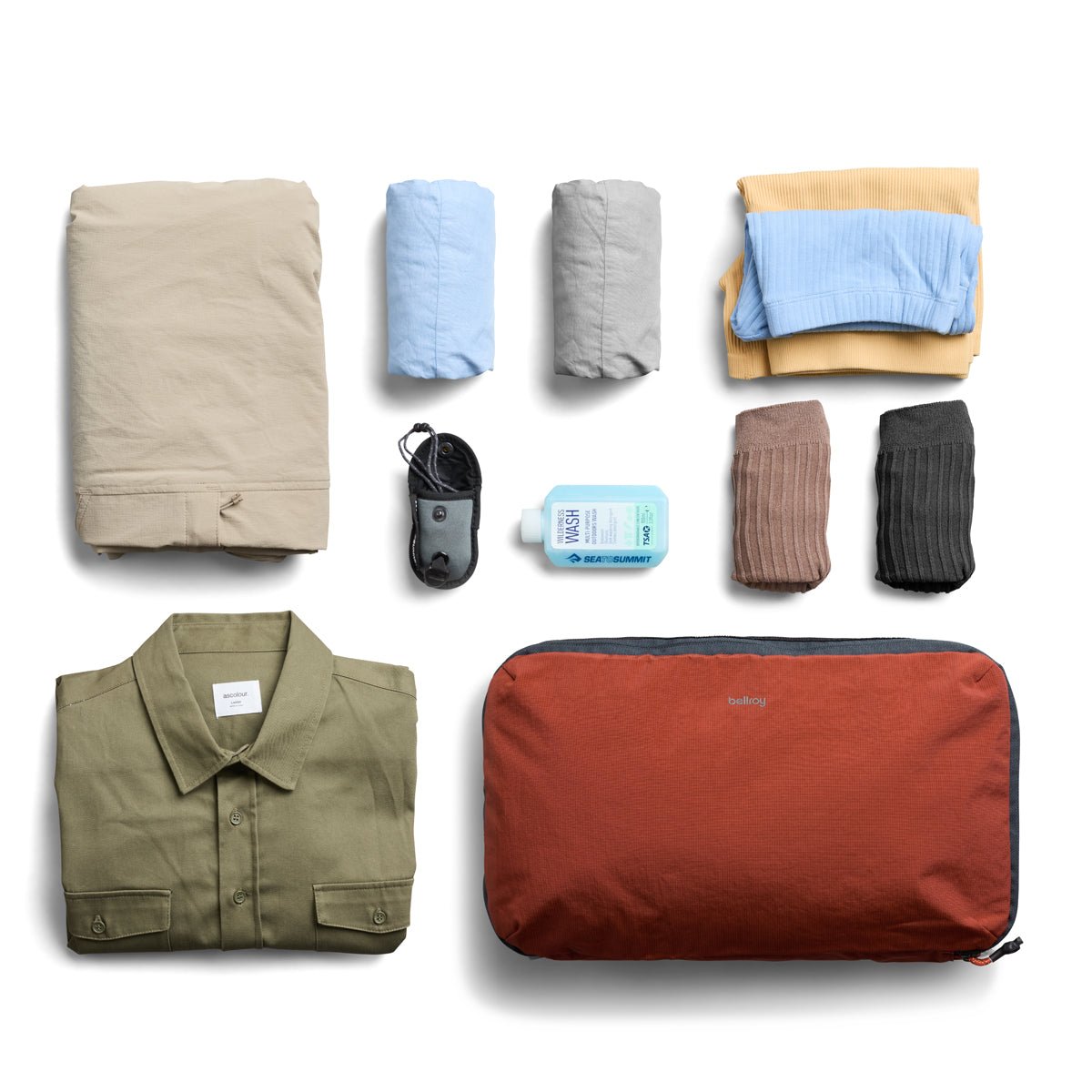 Bellroy Lite Packing Cube 12L in Clay - Getoutside Shoes